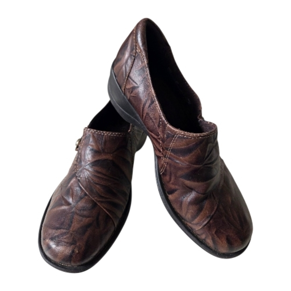 Clarks Artisan Azlyn Luck Brown Leather Loafer Women's Size 9M